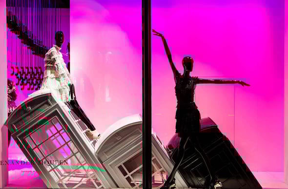 HARRODS, windows - LFW 