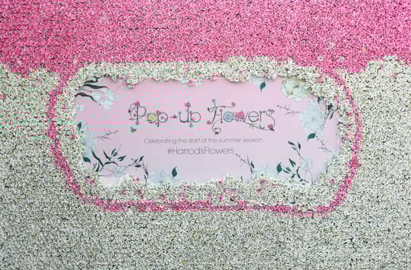 HARRODS, main – flowerwall 